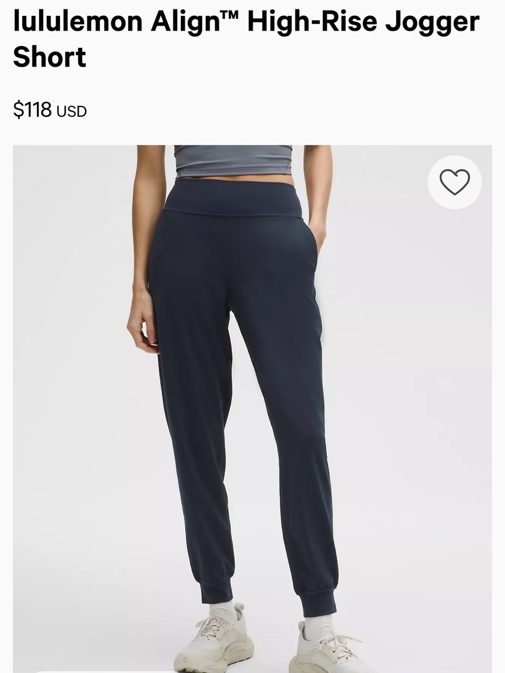 Lululemon Align jogger- size 8, black